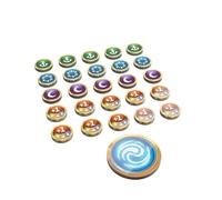 Altered Premium Markers - Officially Licensed, 26-Piece Acrylic Game Tokens for TCG, Vibrant Designs, Includes First Player, Anchored, Fleeting, Asleep & Double-Sided Boost Markers, Made by Gamegenic