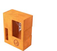 Gamegenic Arkham Horror Investigator Deck Tome - Premium Deck Box for Arkham Horror: The Card Game, Holds a Full Investigator Deck, Seeker - Orange Color, Made