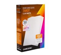 Matte Board Game Sleeves, Pack of 90 Matte Sleeves, 72 by 122 mm Card Sleeves Optimized for Use with Tarot Cards, Premium Card Protection, FFG Orange Color Code