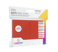 Gamegenic Matte Prime Sleeves – Red – 100 ct.