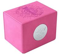 Gamegenic Cardfight!! Vanguard Nation's Vault | Premium Deck Box | Holds up to 50 Double-Sleeved Cards | Extra Drawer for Power Counters and Accessories | Lyrical Monasterio - Pink Color | Made