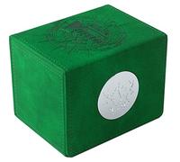 Gamegenic Cardfight!! Vanguard Nation's Vault | Premium Deck Box | Holds up to 50 Double-Sleeved Cards | Extra Drawer for Power Counters and Accessories | Stoicheia - Green Color | Made