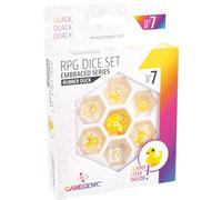 Gamegenic Embraced Series RPG Dice Set | Set of 7 Dice in a Variety of Sizes Designed for Roleplaying Games | Premium Quality Resin Dice with Unique Thematic Rubber Duck Design | Made by Gamegenic