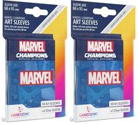 Gamegenic Fantasy Flight Games Marvel Champions Art Sleeves: Marvel Purple (50 - Pack), Mixed Colours (Pack of 2)