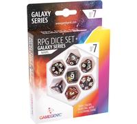 Gamegenic - Galaxy Series - Mars - RPG Dice Set - Set of 7 Dice Role Playing (JDR) - Board Games - Card Games - Dice Games - Accessories and Supplies for Board Games