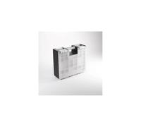 Gamegenic | Game Castle Black/White/Clear | Game Accessory and Card Storage Container