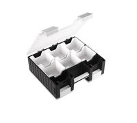 Gamegenic | Game Castle Black/White/Clear | Game Accessory and Card Storage Container