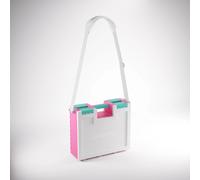 Gamegenic | Game Castle Pink/White/Teal | Game Accessory and Card Storage Container