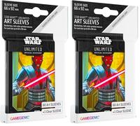 Gamegenic GGS15062ML Star Wars Unlimited Darth Maul Trading Card Game Accessory, Multi-Colour (Pack of 2)