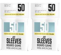 Gamegenic | Just Sleeves - Mini American (50 Sleeves) | Board Game Accessory (Pack of 2)