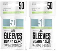 Gamegenic | Just Sleeves - Standard American (50 Sleeves) | Board Game Accessory (Pack of 2)