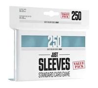 Just Sleeves | Value Pack | 250 Card Sleeves | Transparent | Glossy Look | Standard Size 66x92 mm | Color Code: Gray | Board Game | Accessory