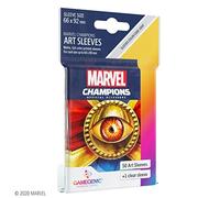 Gamegenic Marvel Champions Card Sleeves, 50 Purple Transparent Plastic, 2.5 x 3.5 inches