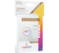 Gamegenic | Matte 7 Wonders Sleeves 67 x 103 mm (80 Sleeves) | Board Game Accessory