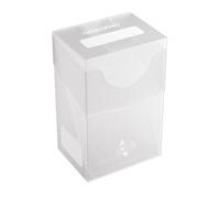 Gamegenic Mini-American Card Holder 60+, Heavy Duty Deck Box Holds 60 Single Arm Cards, Self Locking Lid with Cobra Neck Technology, Includes Flex Card Divider, Clear Colour