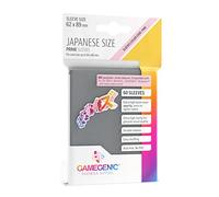 Asmodee - Prime Japanese Sized Sleeves Dark Gray - Multilanguage (Includes Spanish)