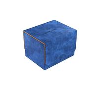 Gamegenic Sidekick 100+ XL Convertible Deck Box Exclusive LINE | Sideloading Card Storage Box | Holds 100 Double-Sleeved Cards in Extra Thick Inner Card Sleeves | Blue/Orange Color | Made