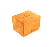 Gamegenic Sidekick 100+ XL Convertible Deck Box | Sideloading Card Storage Box with Removable Cover | Holds 100 Double-Sleeved Cards in Extra Thick Inner Sleeves | Orange Color