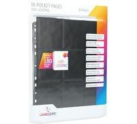 Gamegenic | Sideloading 18-Pocket Pages 10 pcs Pack Black | Trading Card Game Accessory