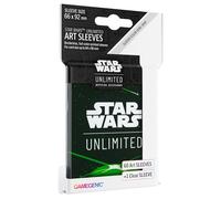 Gamegenic | Star Wars: Unlimited Art Sleeves Card Back Green | Pack of 60 Illustrated Sleeves with Official Design and 1 Transparent Cover | Optimized for Star was Unlimited and Other LCGs and TCGs