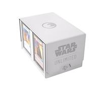 Gamegenic | Star Wars Unlimited Double Deck Pod - White/Black | Trading Card Accessory