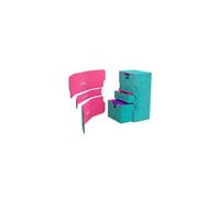 Gamegenic, Stronghold 200+ XL Exclusive Line Teal/Pink, up to 200 Double-Sided Cards, Colour: Turquoise / Pink