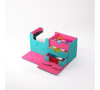Gamegenic Trading Card & Accessory Holder The Academic 133+ XL - Durable TCG/OCG Storage Teal/Pink