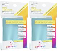 Gamegenic | Unit Gamegenic Prime Mini American- Sized Sleeves 44 x 67 mm (50 ct.) | Trading Card Accessory (Pack of 2)
