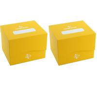 Gamegenic | UNIT Side Holder 100+ XL - Yellow | Deck Box | Trading Card Accessory (Pack of 2)