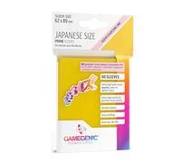Gamegenic Yellow Card Sleeves - 60 Pack, Transparent Protective, Polypropylene (PP), 2.5 x 3.5 inches