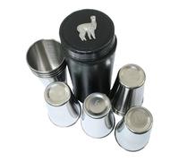 Gamekeepers Cottage gifts Alpaca Numbered Peg Finder Stirrup Cups 1-10 in Black Leather Case Gift 716