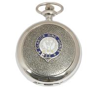 Gamekeepers Cottage gifts Clan Symbols Pocket Watch Pewter Fronted Quartz Personalised Gift