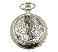Gamekeepers Cottage gifts Cow Boy Pocket Watch Pewter Fronted Quartz Personalised Gift 83