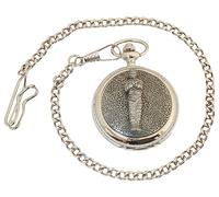 Gamekeepers Cottage gifts Egyptian Mummy Pocket Watch Pewter Fronted Quartz Personalised Gift 739