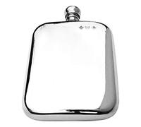 Gamekeepers Cottage gifts English Pewter 6 Oz Traditional Kidney Hip Flask Gift