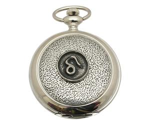 Gamekeepers Cottage gifts Leo Zodiac Pocket Watch Pewter Fronted Quartz Personalised Gift 217