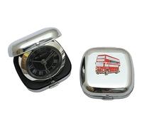 Gamekeepers Cottage gifts Old London Bus Travel Quartz Movement Alarm Clock 636