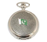 Gamekeepers Cottage gifts Pakistan Flag Pocket Watch Pewter Fronted Quartz Personalised Gift 603