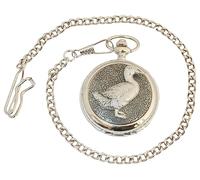 Gamekeepers Cottage gifts Pet Duck Pocket Watch Pewter Fronted Quartz Personalised Gift 717