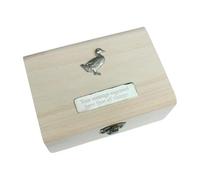 Gamekeepers Cottage gifts Pet Duck Wooden Pet Ashes Urn or Burial Cast with FREE Engraving Message 717