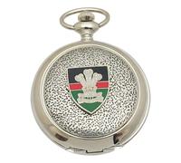 Gamekeepers Cottage gifts Royal Welsh Pocket Watch Pewter Fronted Quartz Personalised Gift ME55