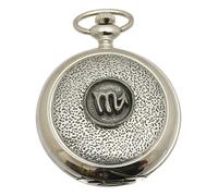 Gamekeepers Cottage gifts Scorpio Zodiac Pocket Watch Pewter Fronted Quartz Personalised Gift 314