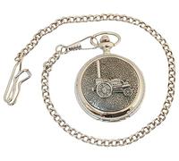 Gamekeepers Cottage gifts Stephensons Rocket Pocket Watch Pewter Fronted Quartz Personalised Gift 729