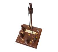 Gamekeepers Cottage gifts Tudor Quill Wooden Bar Skittles Game Bowl Set Pub Gift With Free Engraving 724