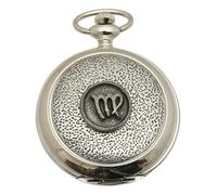 Gamekeepers Cottage gifts Virgo Zodiac Pocket Watch Pewter Fronted Quartz Personalised Gift 388