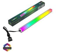 GameMax 30cm Addressable RGB LED Strip For PC Gaming Cases, 30 LEDs Viper-AR 30 Rainbow Magnetic ARGB Strip PC Case Lighting, 5V 3 Pin Motherboard AURA SYNC
