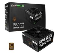 GameMax 500W Rampage Power Supply (No Power Cable inc.), Non-Modular, APFC, Japanese Tk Main Capacitor, 80 Plus Bronze, 88% Efficiency, 14cm Cooling Fan, Real Power Gaming | Black