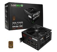 GameMax 750W Rampage Power Supply (No Power Cable inc.), Semi-Modular, APFC, Japanese Tk Main Capacitor, 80 Plus Bronze, 88% Efficiency, 14cm Cooling Fan, Real Power Gaming | Black