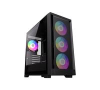 GameMax Defender Mesh Micro-ATX Gaming PC Case Pre-Installed 4X ARGB Fan