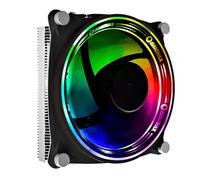 GameMax Gamma 300 ARGB CPU Cooler, ARGB LEDs, 5 Heatpipes, 1 x 120mm ARGB Fan, ASUS Aura Sync, Compatible for AMD and Intel Platforms | Black/Silver , Multicolour light